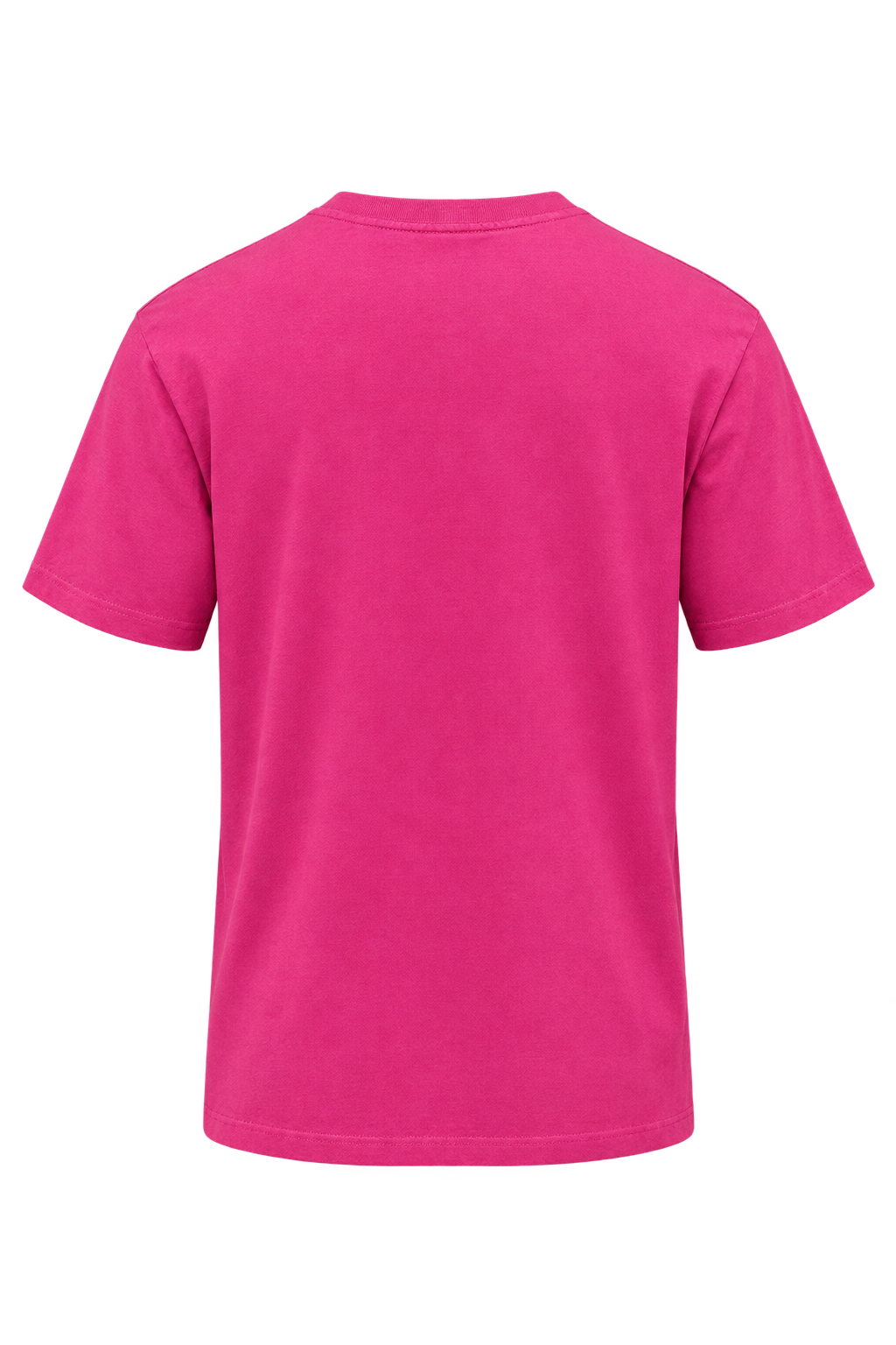 Playera Psycho Bunny rosa de espalda con maniquí invisible